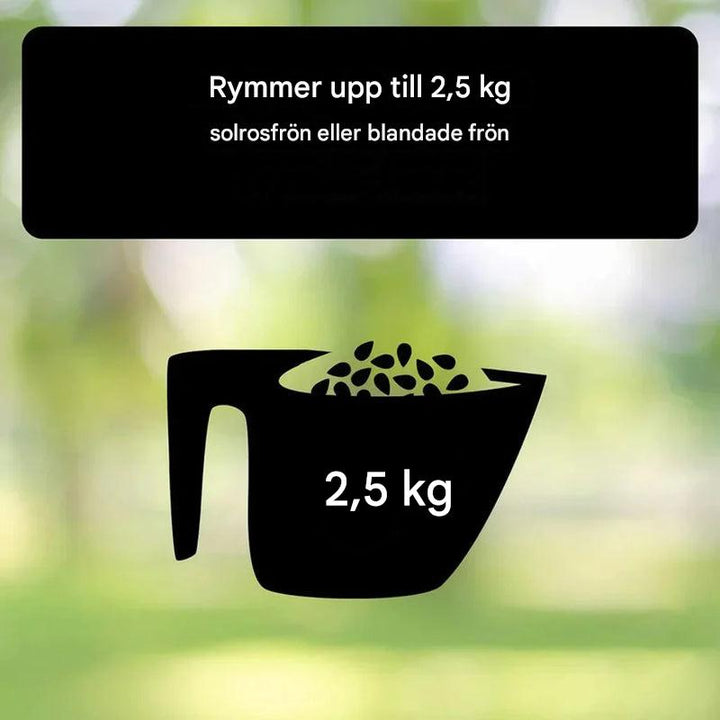Ekorresikker fuglefoderautomat