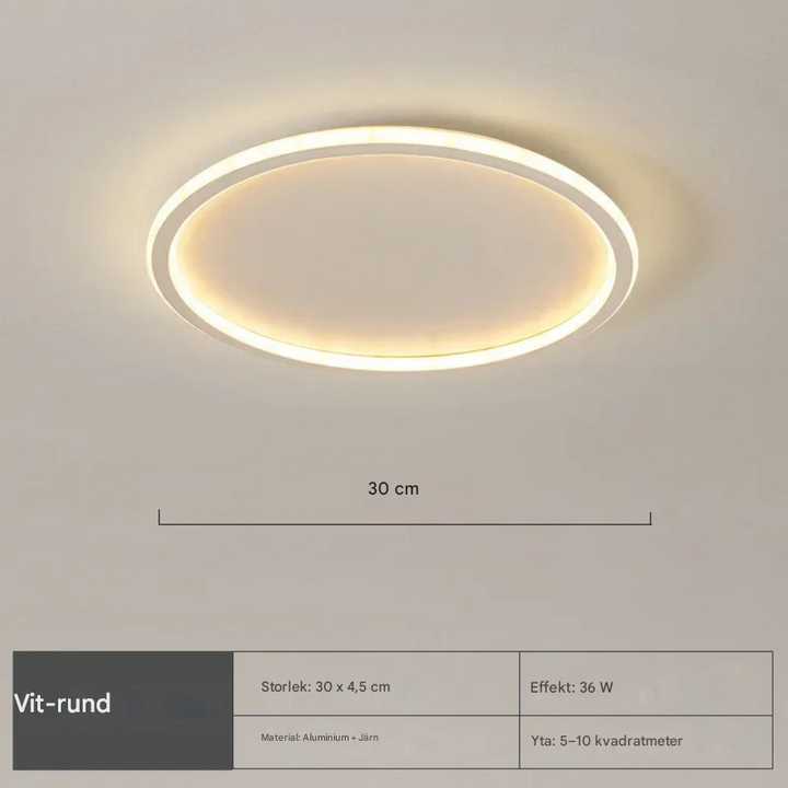 Nordic Round Taklampa