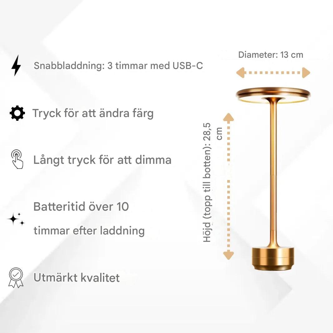 Enkel lading Trådløs bordlampe