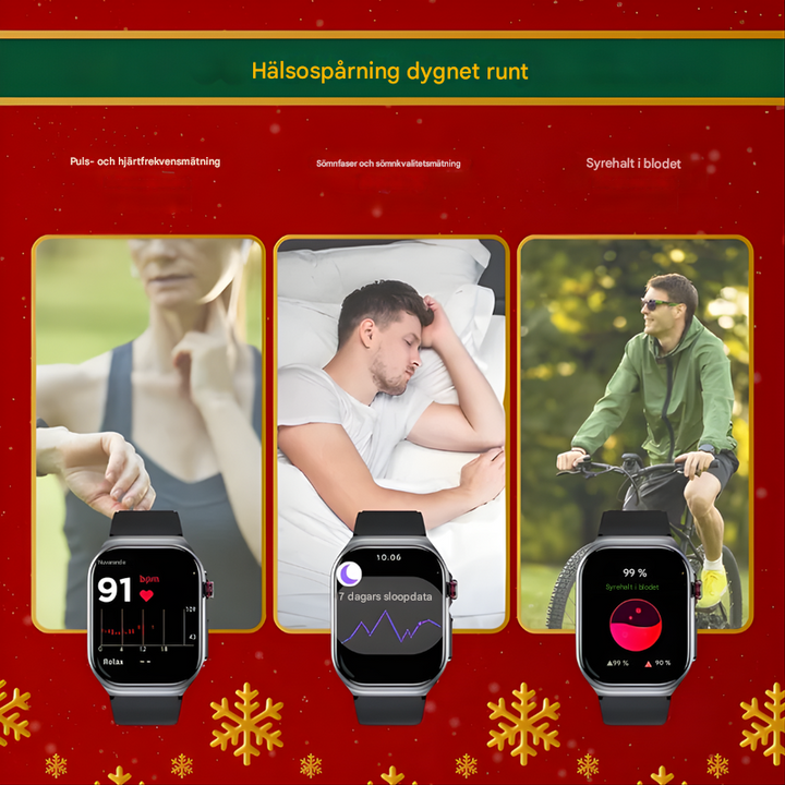 Smartwatch med avancerade funktioner för aktiva livsstilar