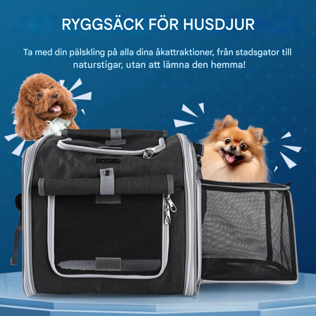 Expanderbar pyöräkori lemmikeille