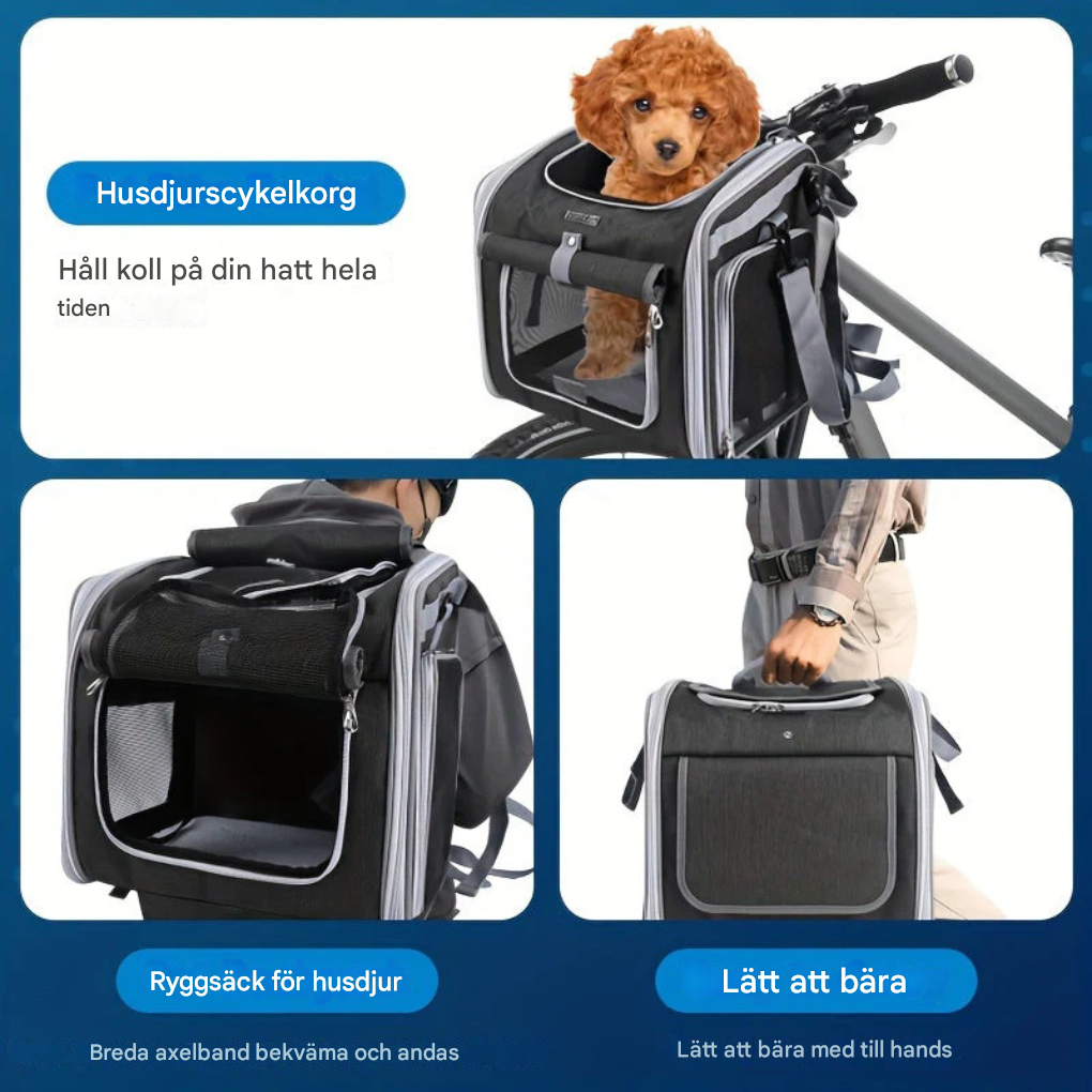 Expanderbar pyöräkori lemmikeille