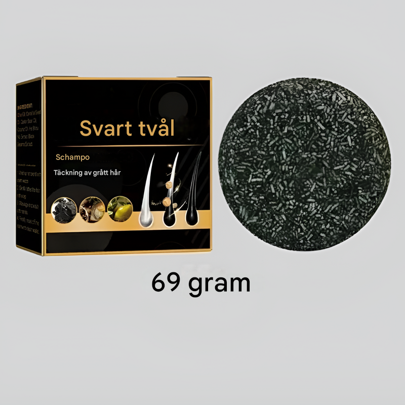 Naturlig fast schampobar 69g – Opklarende til hvidt hår