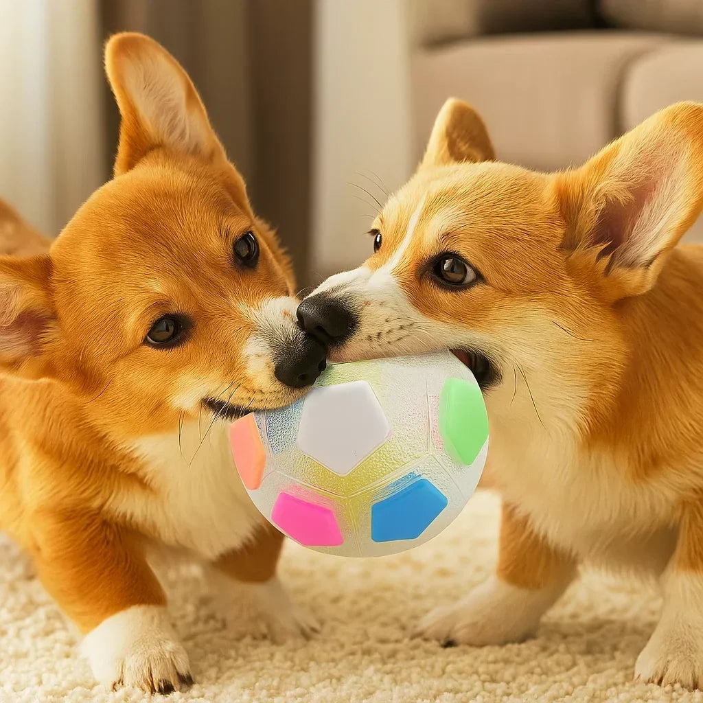 Oförstörbar hundboll för kraftiga tuggare
