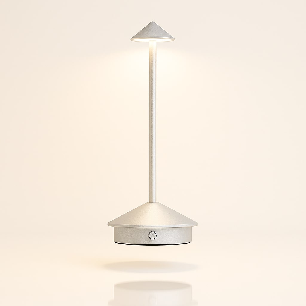 Batteridriven bordslampa | Sladdlös bordslampa | Dimbar touch-lampa | Lunelle