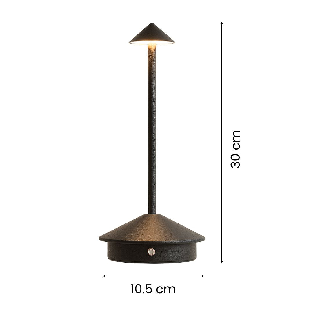 Batteridriven bordslampa | Sladdlös bordslampa | Dimbar touch-lampa | Lunelle