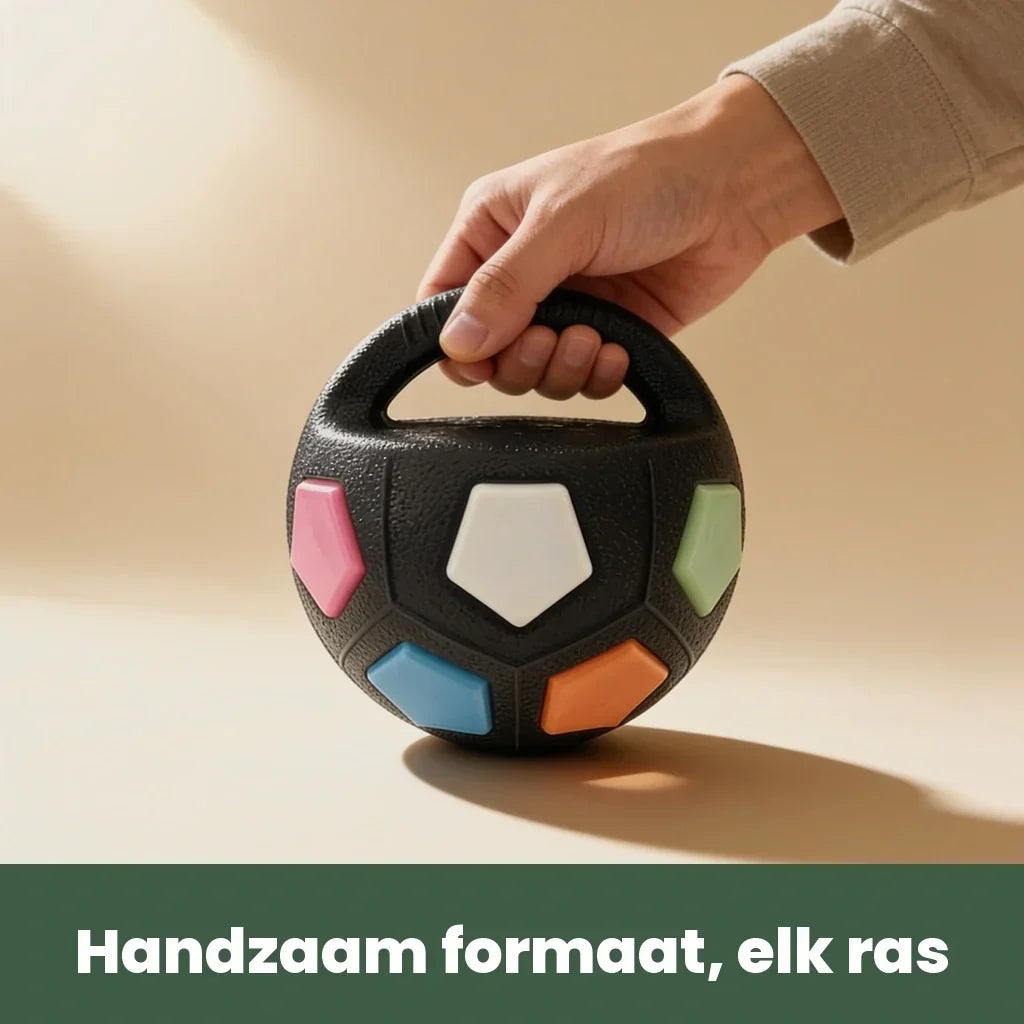 Oförstörbar hundboll för kraftiga tuggare