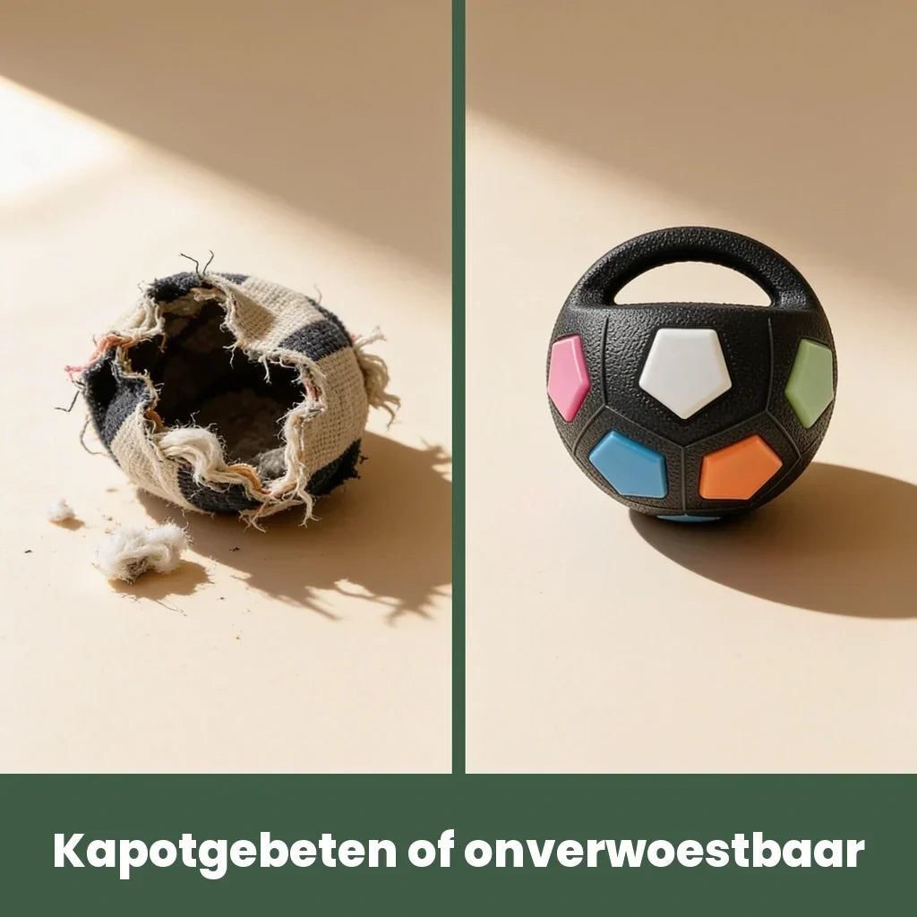 Oförstörbar hundboll för kraftiga tuggare