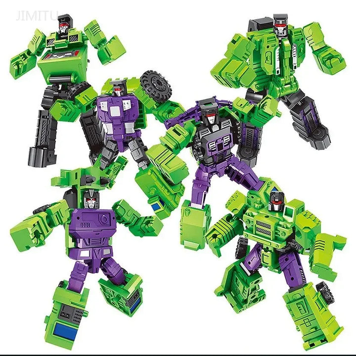 Transformerbar robotbil - Actionfigur 6-i-1