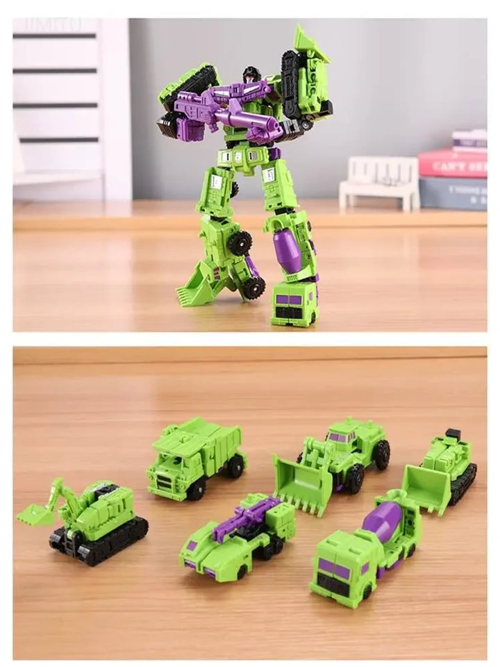 Transformerbar robotbil - Actionfigur 6-i-1
