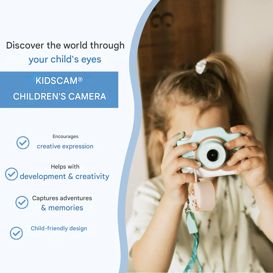 Barnkamera med foto- och videoinspelning – Slittålig och lätt att använda