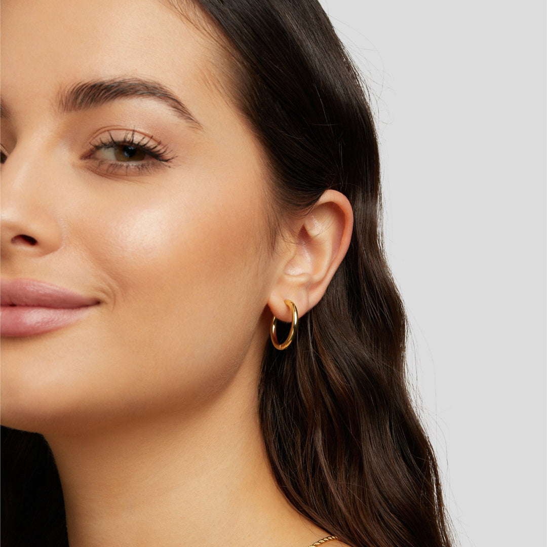 Set med tre par creoler
