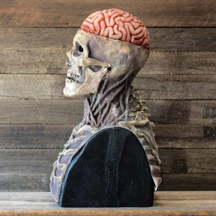 Ultrarealistisk skelettdräkt till Halloween med mask