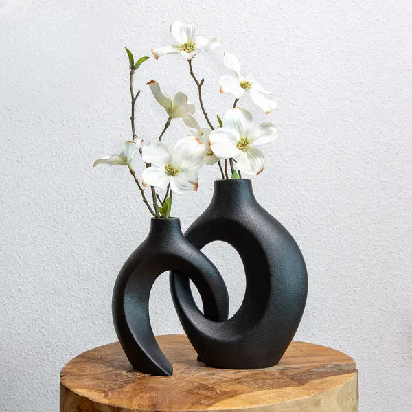 Gleora | Unik blomvas - flätad design