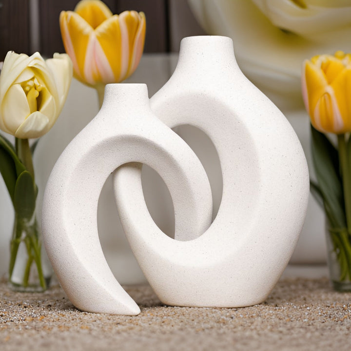 Gleora | Unik blomvas - flätad design