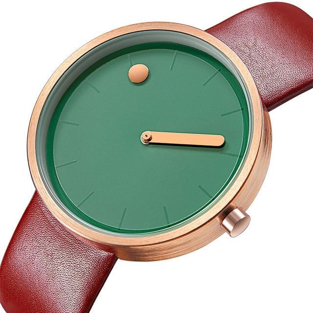 IcoolGadgets Klocka Kvarts Herr Lyx Fritid Svart Klocka Japanskt Kvartsur Modeklocka Designer Enkel Herr