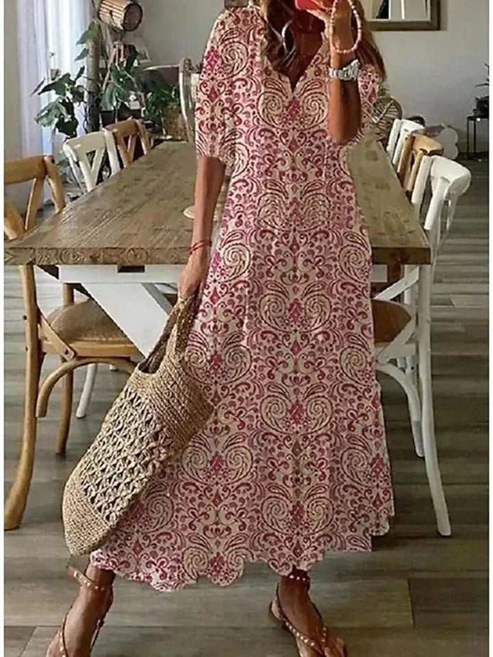 Boheemi maksimekko ilmavalla eleganssilla