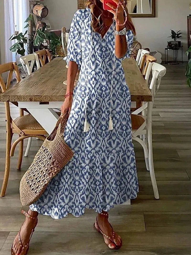 Boheemi maksimekko ilmavalla eleganssilla