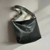 Vintage skuldertaske i syntetisk stof til damer