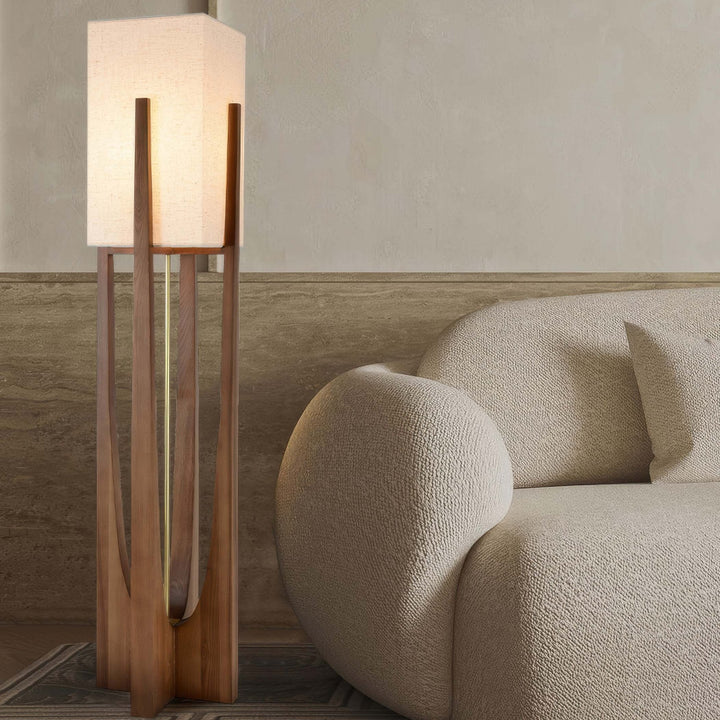 NaraLume Golvlampa i Valnöt | Minimalistisk och Mysig