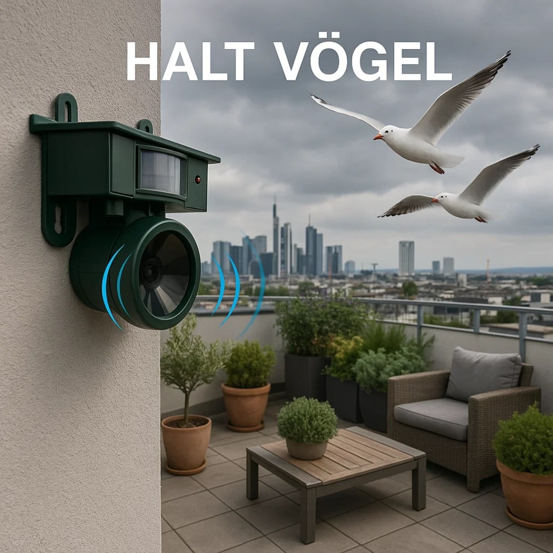 Håll fåglar borta från balkong och trädgård | Fågelavvisare | VogelBlock