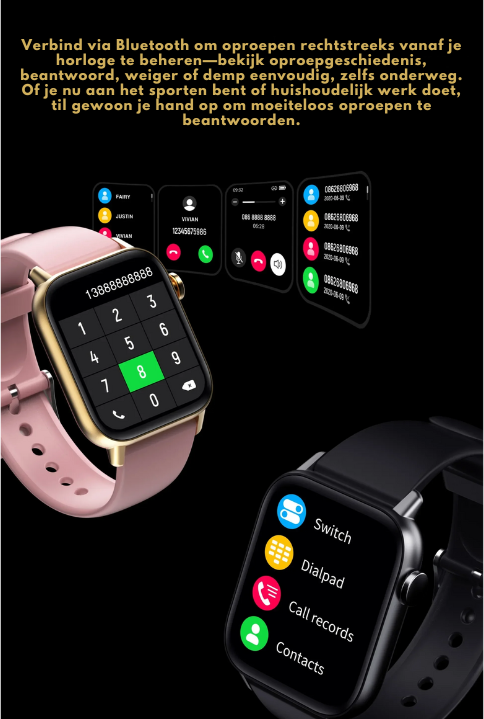WellnessPro Smartwatch - Hälsa | Vattentät
