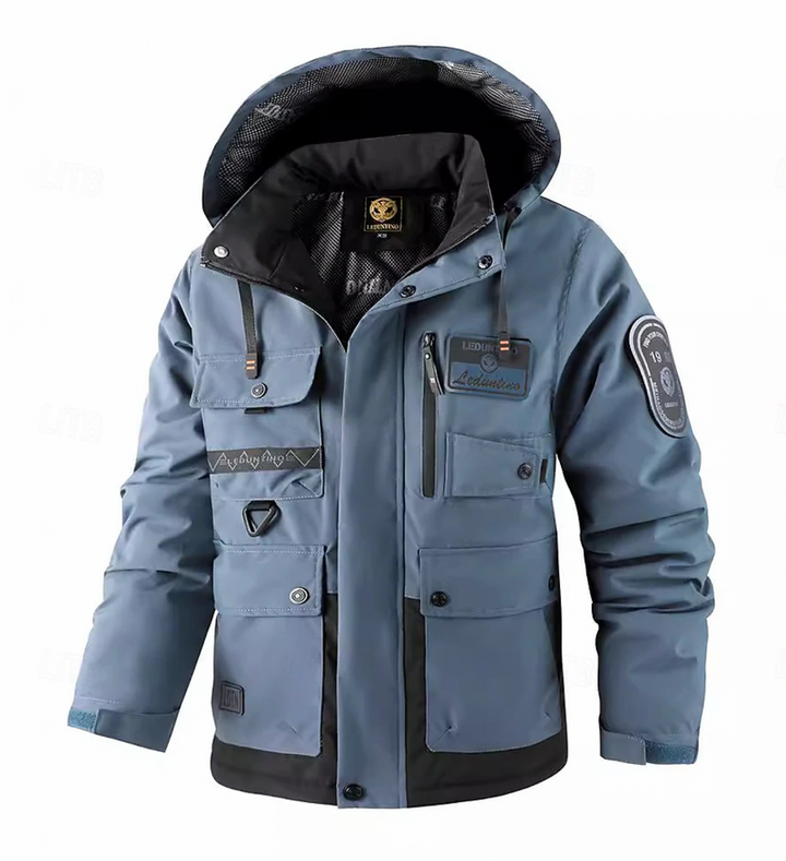 Vattentät parkas för herr | Elegant skydd
