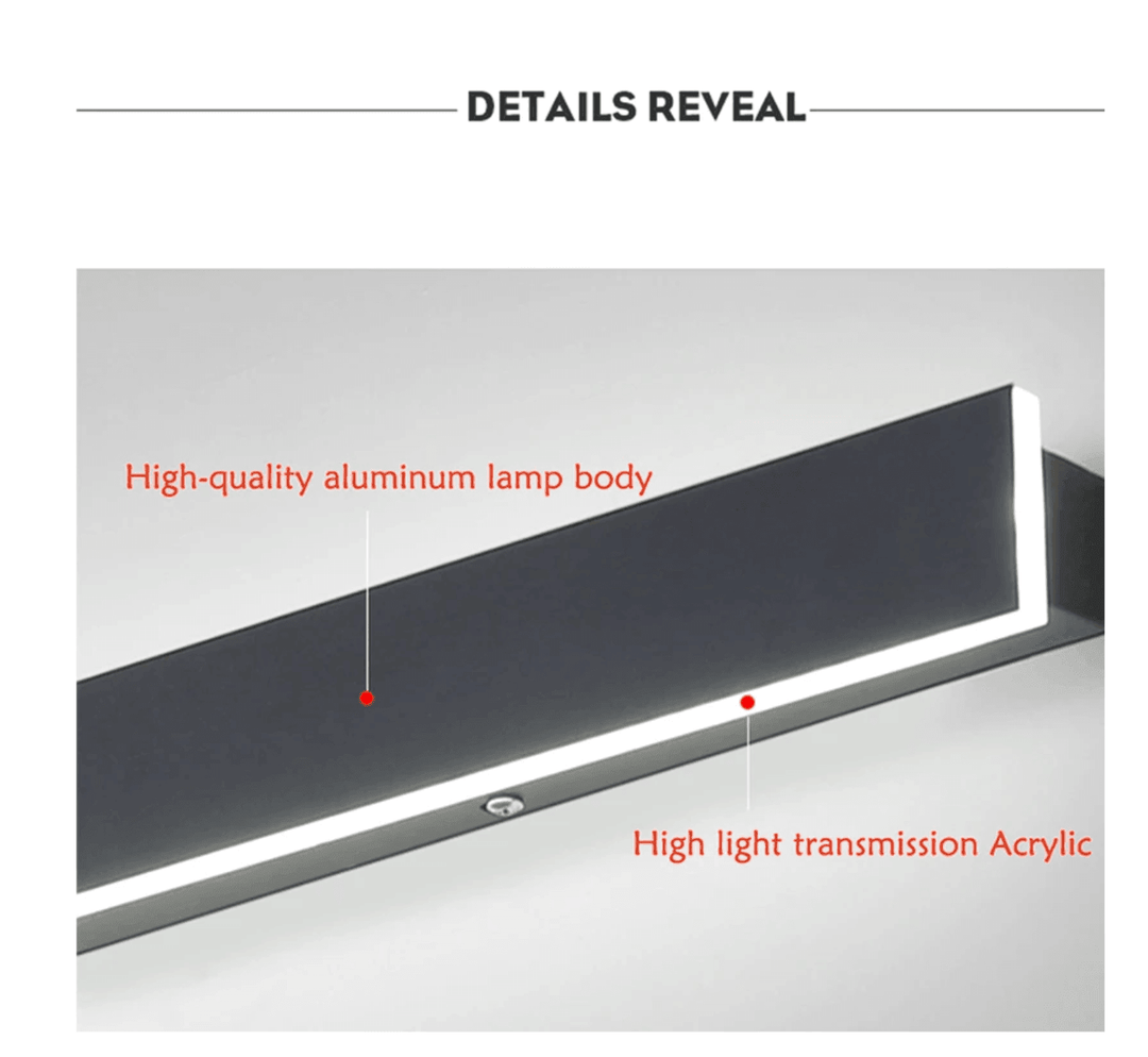 Snygg vertikal LED-vägglampa – Elegans utomhus