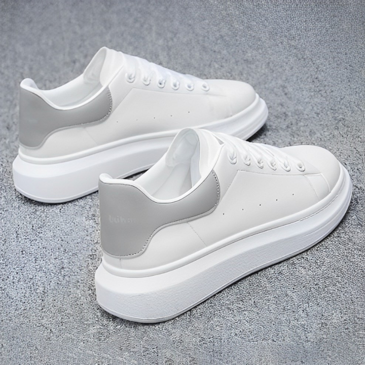 Vita sneakers för män | Tjock och bekväm sula | Tidlös design