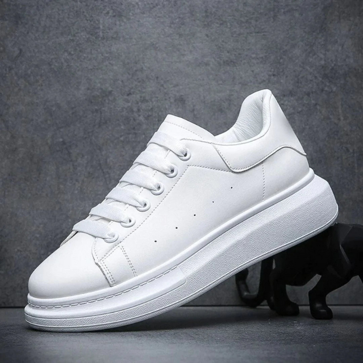 Vita sneakers för män | Tjock och bekväm sula | Tidlös design
