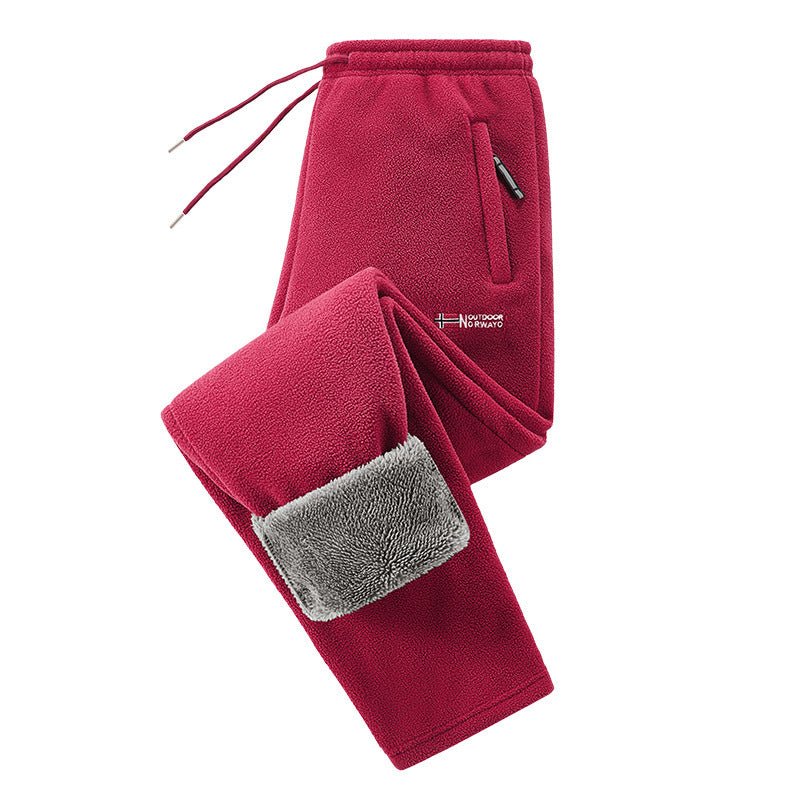 Mjukisset dam med fleecekofta och mjukisbyxor