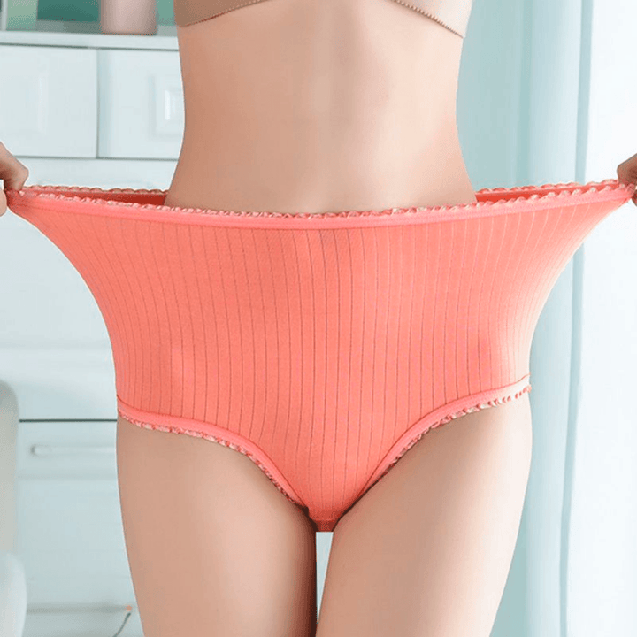 Läckagesäkra trosor för dam, 3-pack - andningsaktiva ribbade trosor
