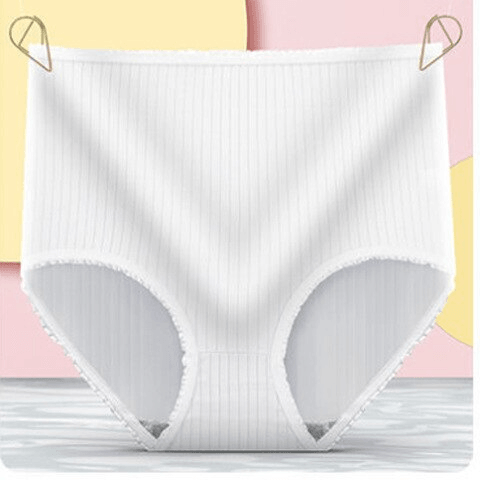 Läckagesäkra trosor för dam, 3-pack - andningsaktiva ribbade trosor