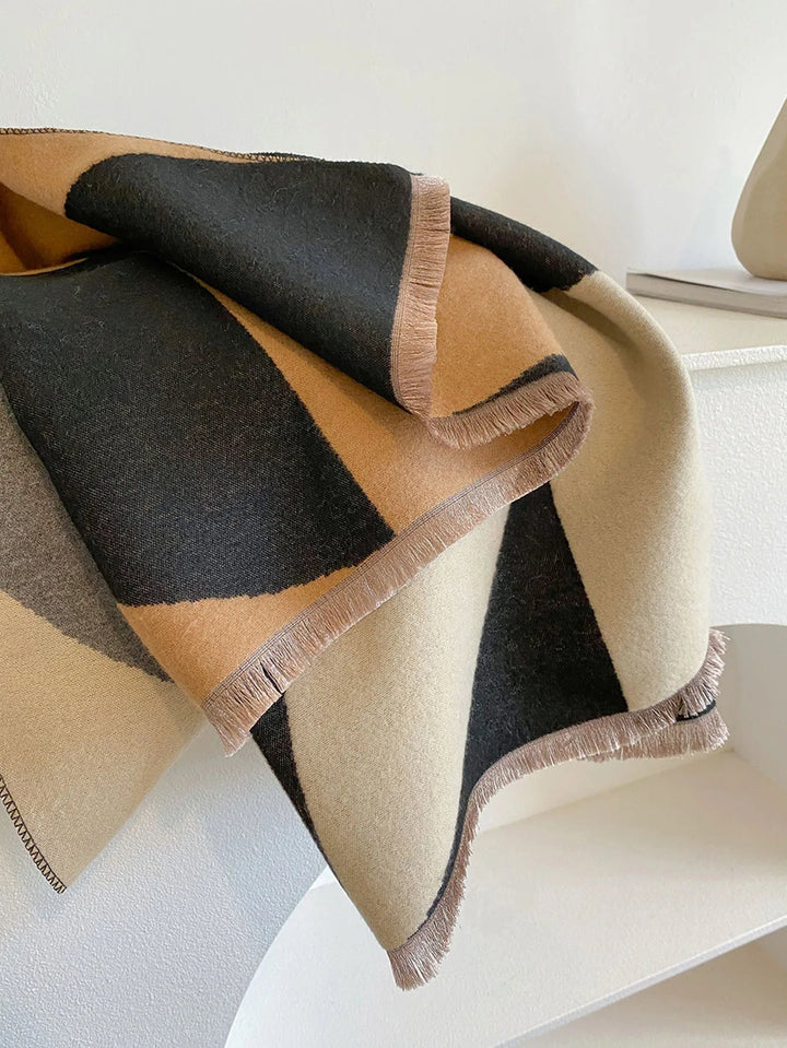 Vändbar kashmirscarf för dam – elegans och värme