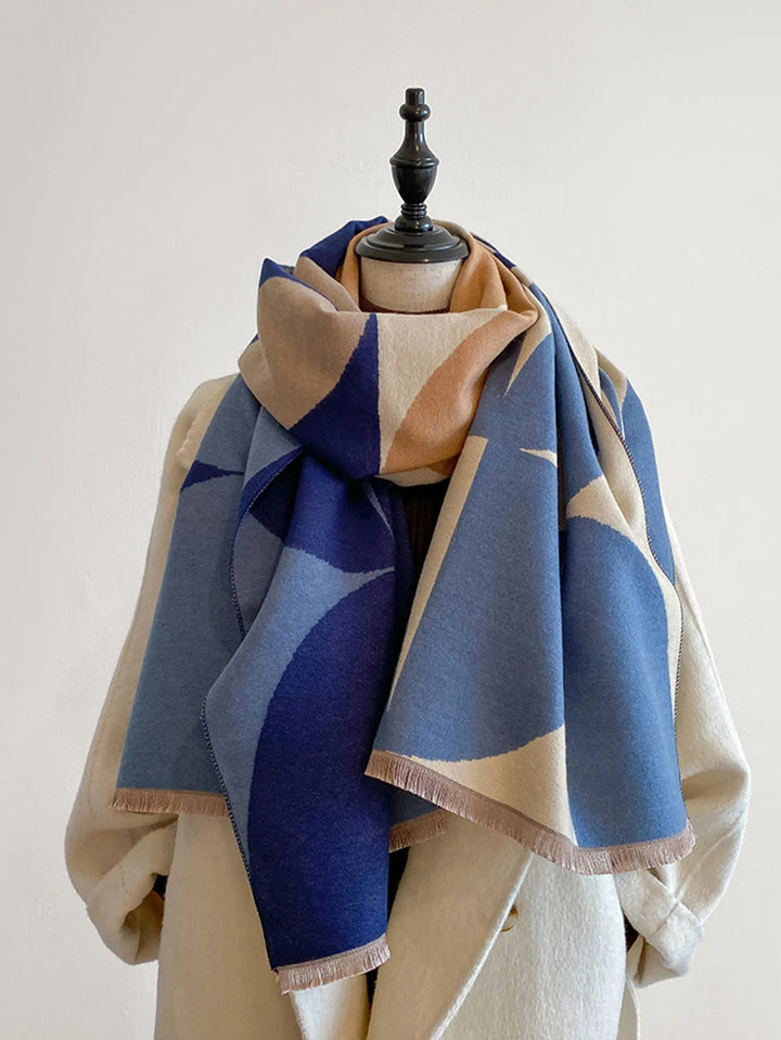 Vändbar kashmirscarf för dam – elegans och värme