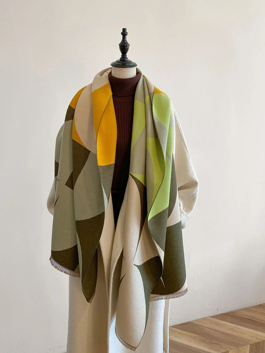 Vändbar kashmirscarf för dam – elegans och värme