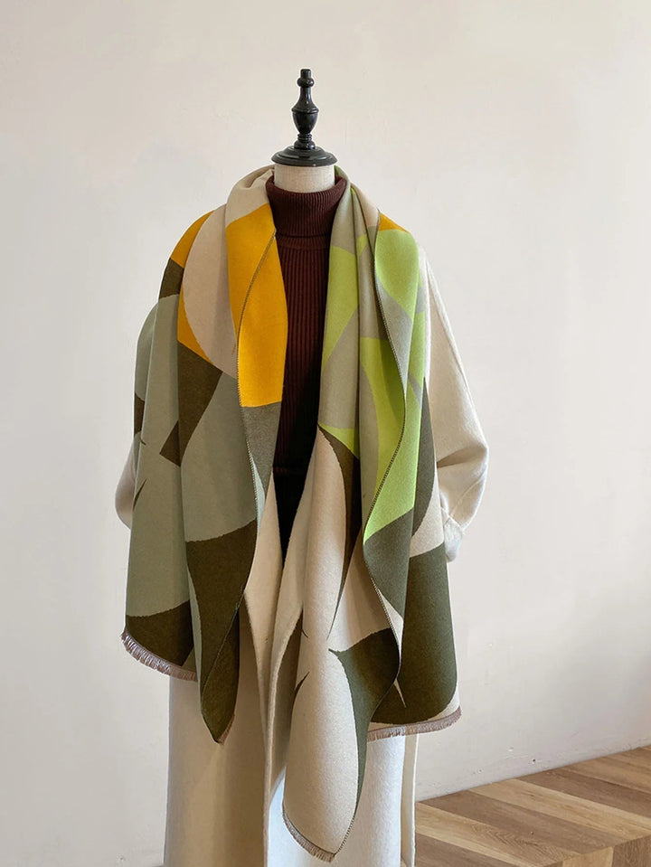 Vändbar kashmirscarf för dam – elegans och värme