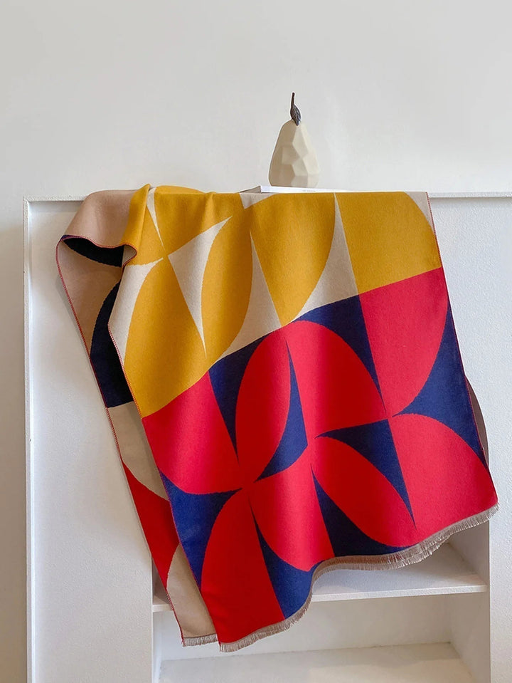 Vändbar kashmirscarf för dam – elegans och värme