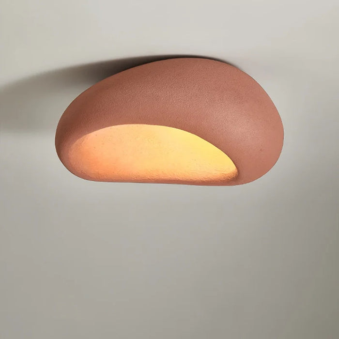 LED-taklampa i wabi-sabi-stil – dekorativ plafond med organisk form