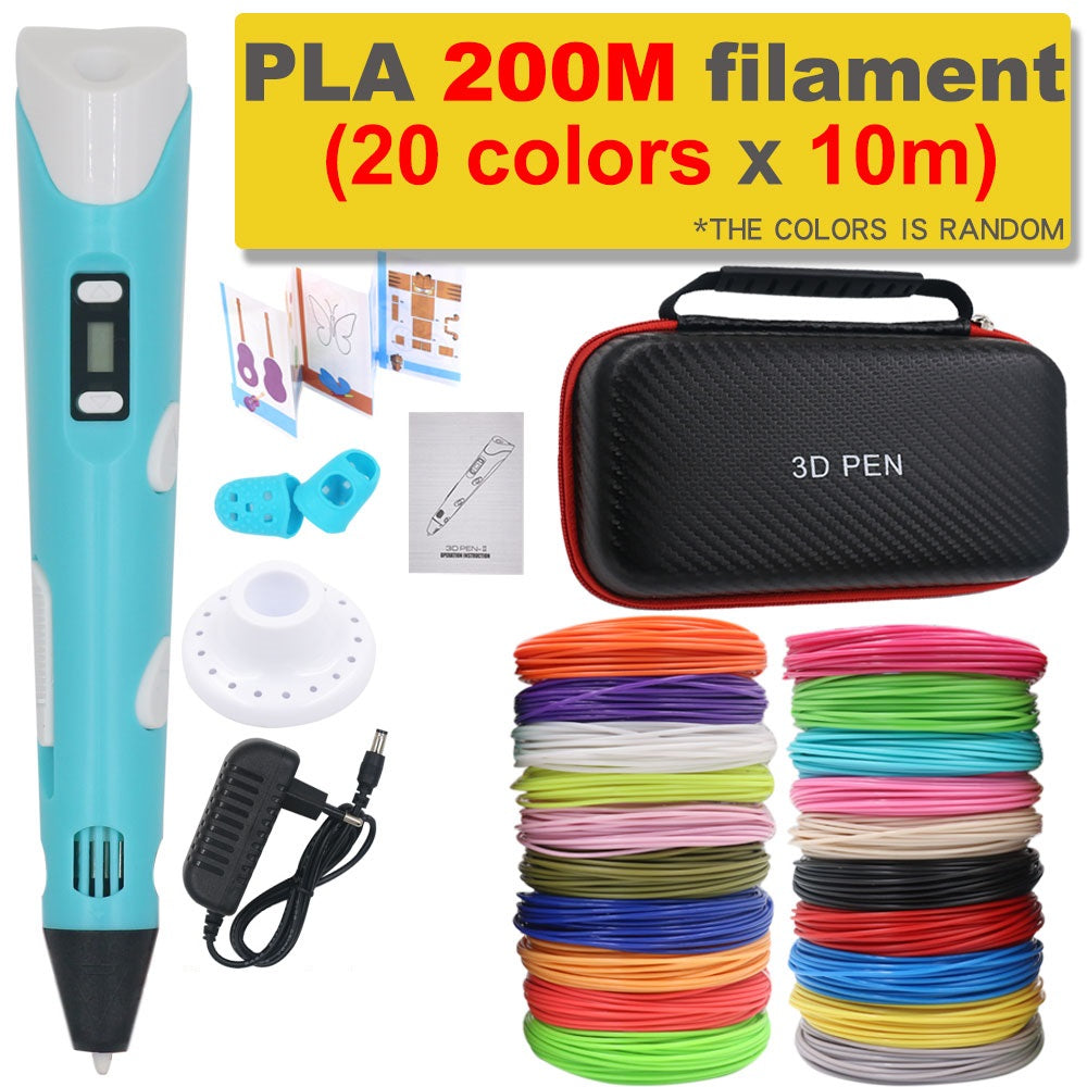 3D-skrivarpenna gör-det-själv med 200 m PLA-filament - present till barn