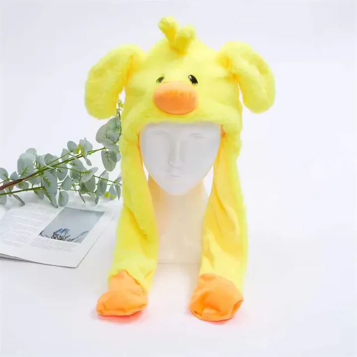 Bounce Bunny - söt mössa med rörliga öron för skoj och värme