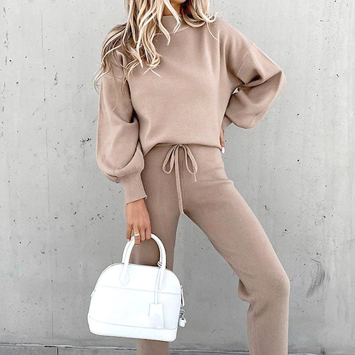 Casual 2-delat set med outfits för kvinnor