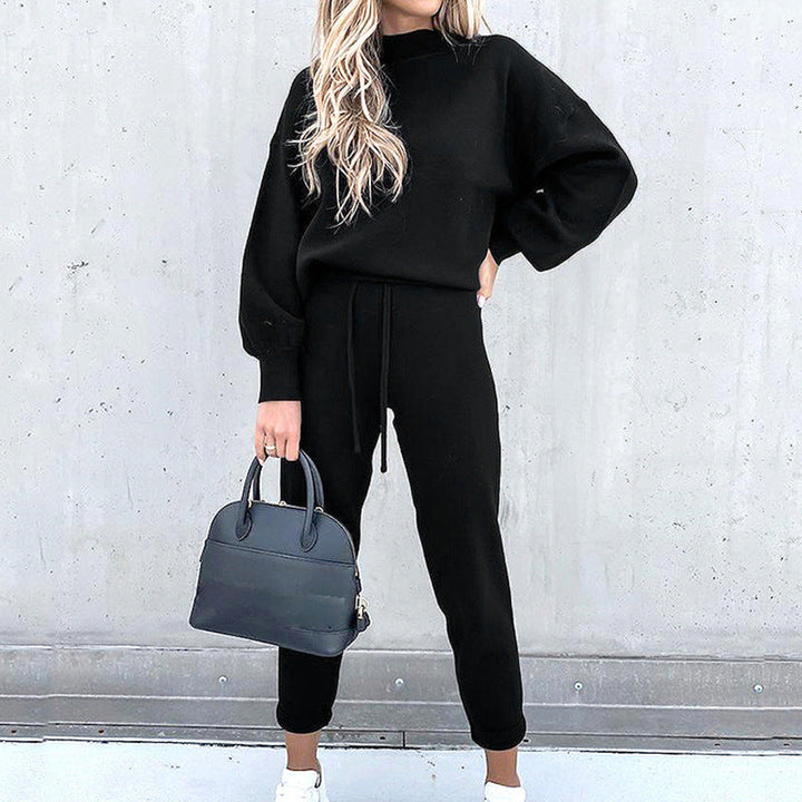 Casual 2-delat set med outfits för kvinnor