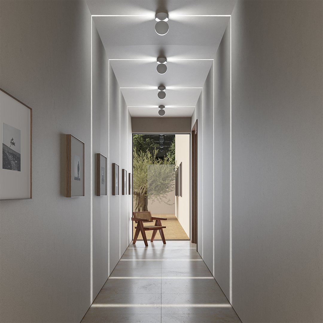 LED-vägglampa med spotfunktion | 360° vridbart lamphuvud | fyrkantig ljuskägla